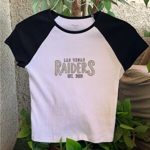 Las Vegas Raiders/Oakland Raiders fitted T-Shirt - Black & White, NFL